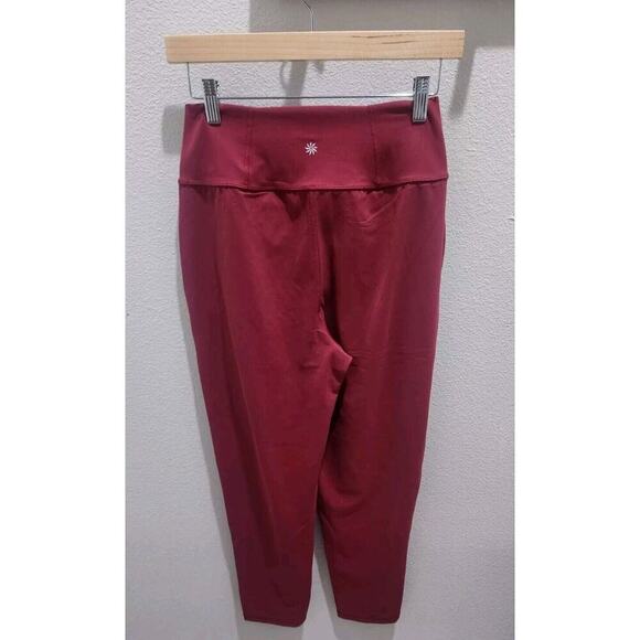 NWOT Athleta Elation Yoga Pants High Rise Coffeeberry Red Joggers Size XS - Picture 5 of 10